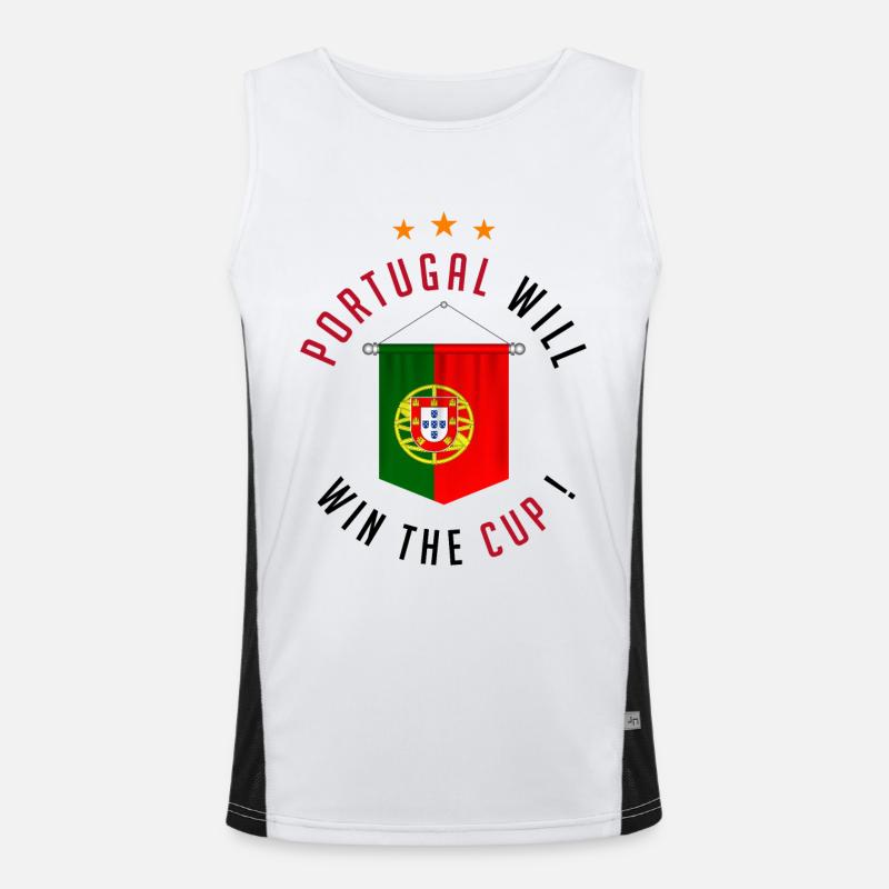Portugal wird den Pokal gewinnen! Funktionelles Kontrast-Tank Top für Männer 
