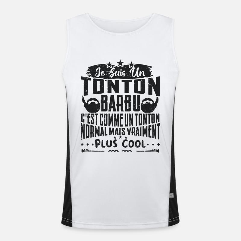 A cooler bearded uncle Men's Functional Contrast Tank Top 