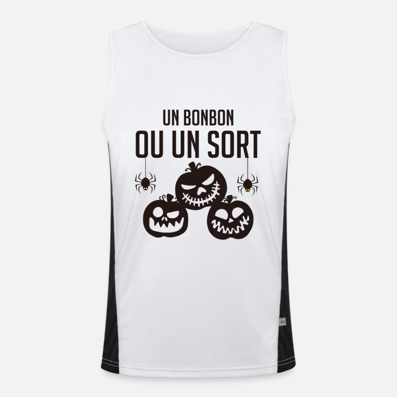 Un bonbon ou un sort Débardeur respirant contrasté Homme 