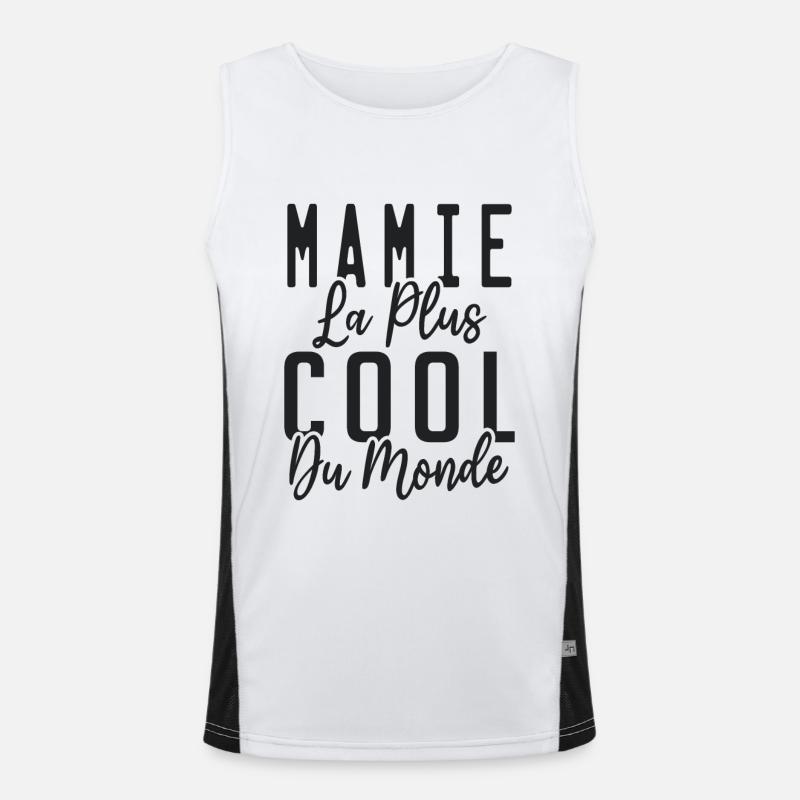 Mamie la Plus Cool Du Monde Débardeur respirant contrasté Homme 