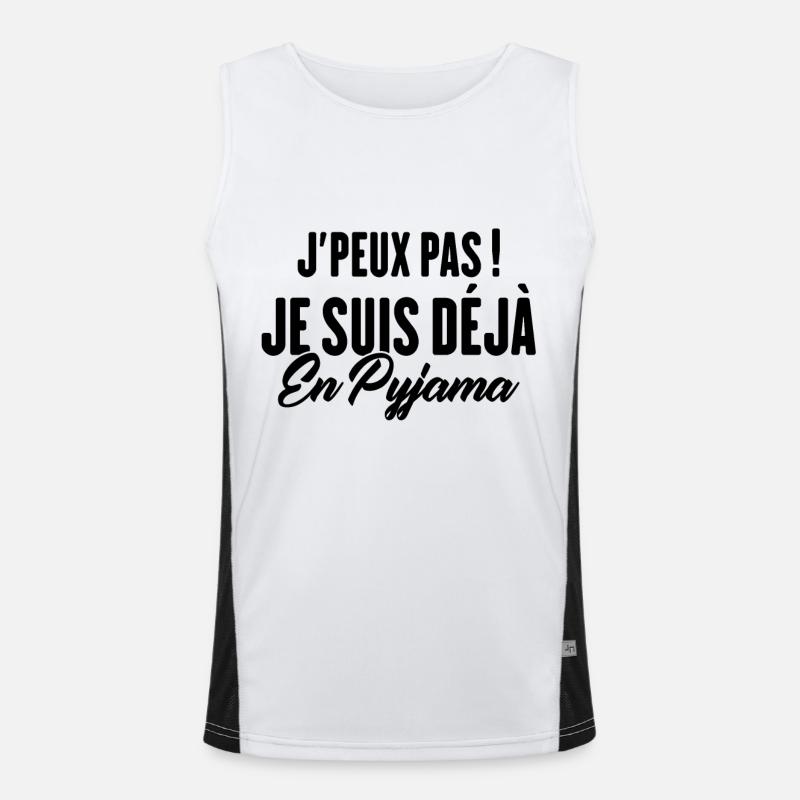 J'peux pas Je suis déjà en Pyjama Débardeur respirant contrasté Homme 