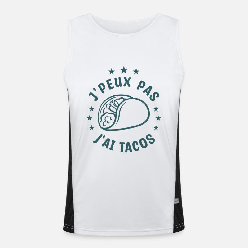 je peux pas j'ai tacos Débardeur respirant contrasté Homme 