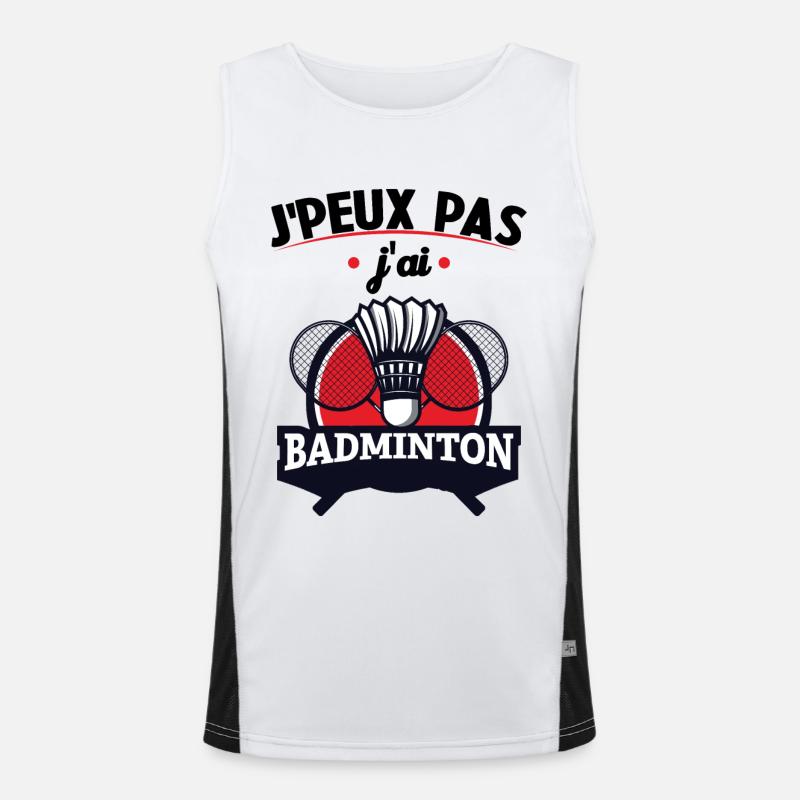 Je Peux Pas J'ai Badminton Débardeur respirant contrasté Homme 