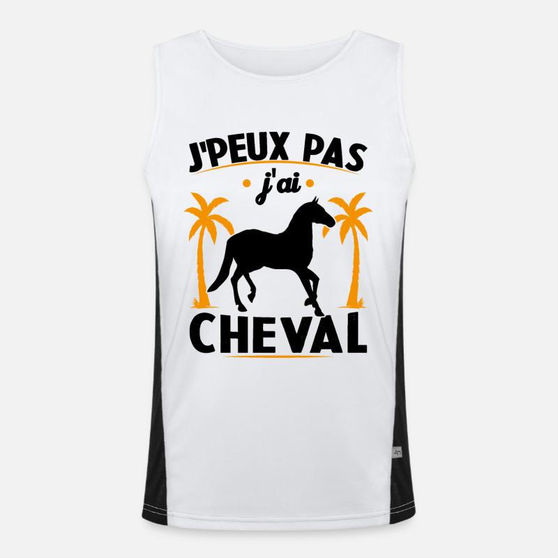 Je Peux Pas J'ai Cheval Débardeur respirant contrasté Homme 