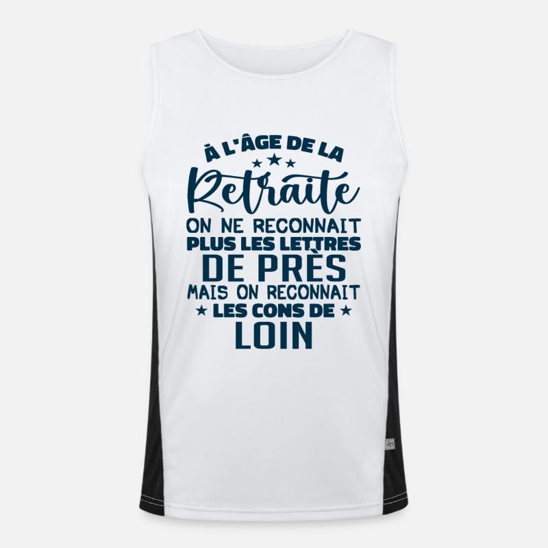 à l'âge de la retraité | La Retraite Débardeur respirant contrasté Homme 