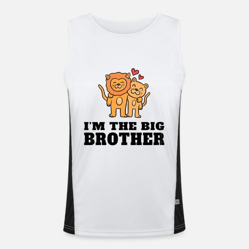 I am the big brother - future big brother Men's Functional Contrast Tank Top 