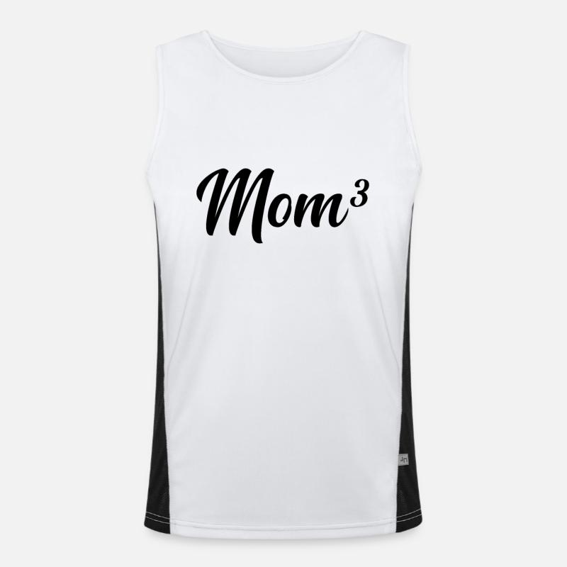 Dreifache Mama hoch 3 Funktionelles Kontrast-Tank Top für Männer 