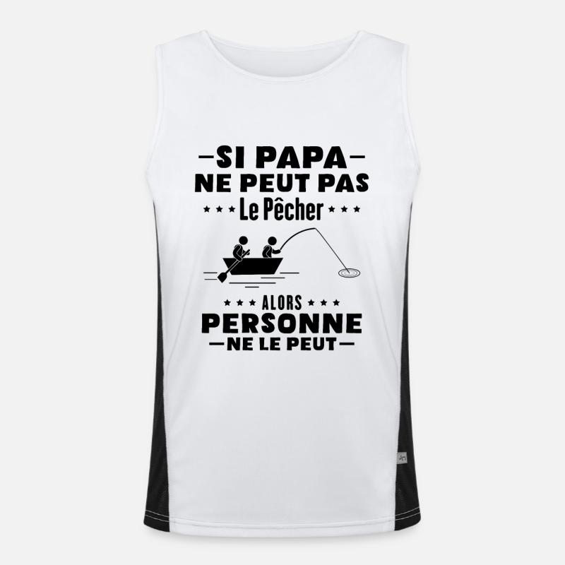 Papa pêcheur Débardeur respirant contrasté Homme 