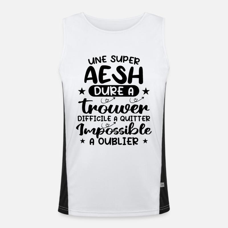 Super AESH Dure A Trouver Difficile A Quitter Débardeur respirant contrasté Homme 