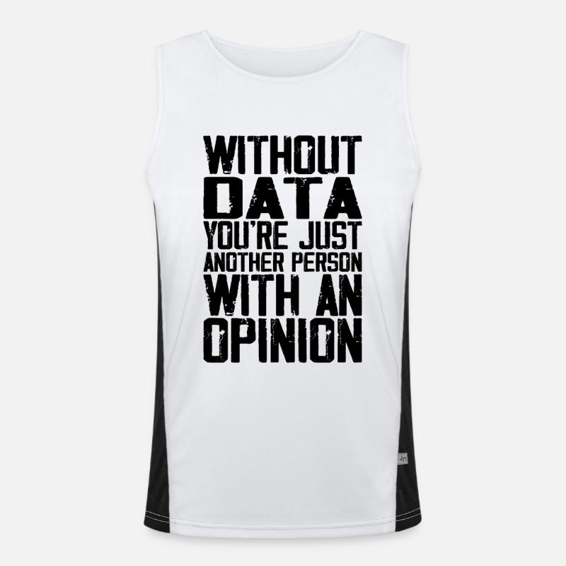 Datenflüsterer Job Data Scientist Data Science Funktionelles Kontrast-Tank Top für Männer 
