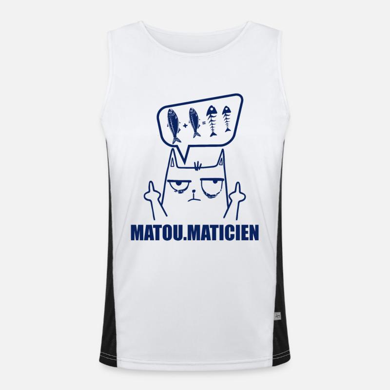 Mathématiques, Mathématicien, Fan de Math Débardeur respirant contrasté Homme 