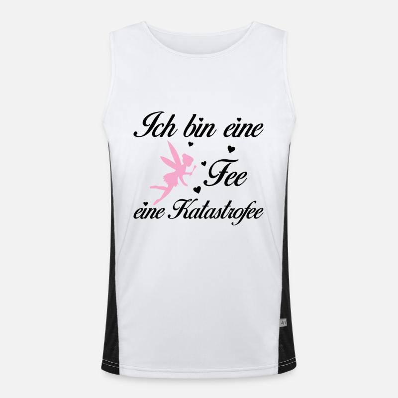 Ich bin eine Fee eine Katastrofee Funktionelles Kontrast-Tank Top für Männer 