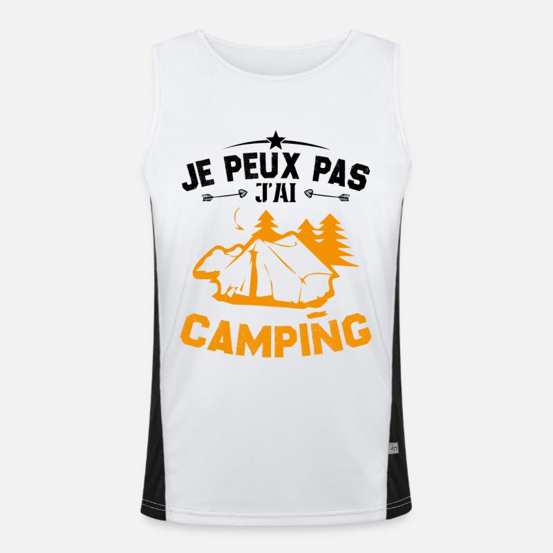 I can't I have camping Men's Functional Contrast Tank Top 