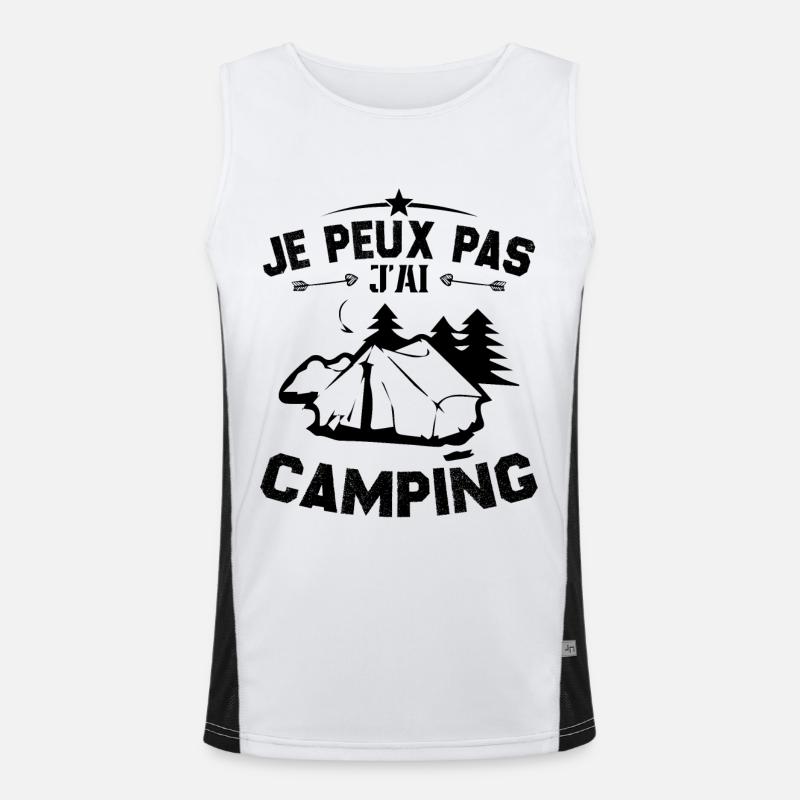 Je peux pas jai camping Débardeur respirant contrasté Homme 