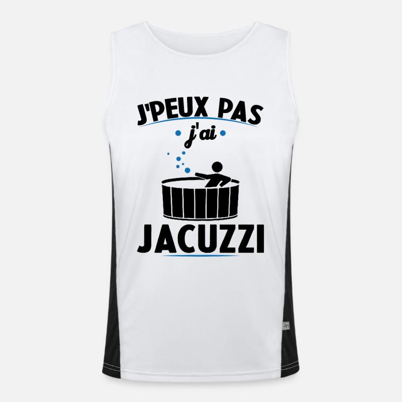 I can't I have a jacuzzi Men's Functional Contrast Tank Top 