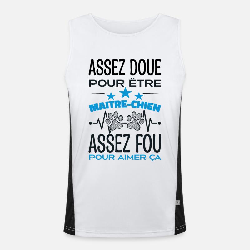 Gifted enough to be a DOG HANDLER Men's Functional Contrast Tank Top 