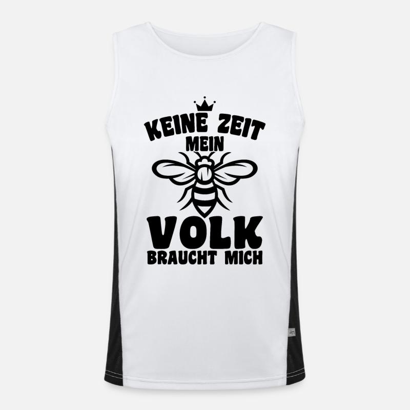 No time, my people need me Men's Functional Contrast Tank Top 