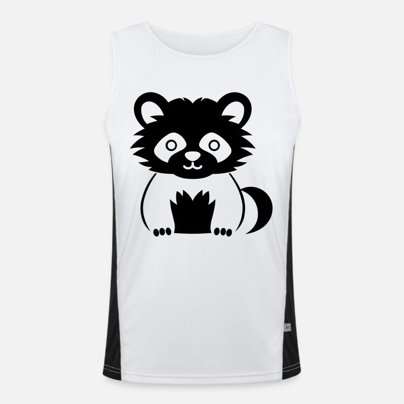 Kleiner Panda Funktionelles Kontrast-Tank Top für Männer 