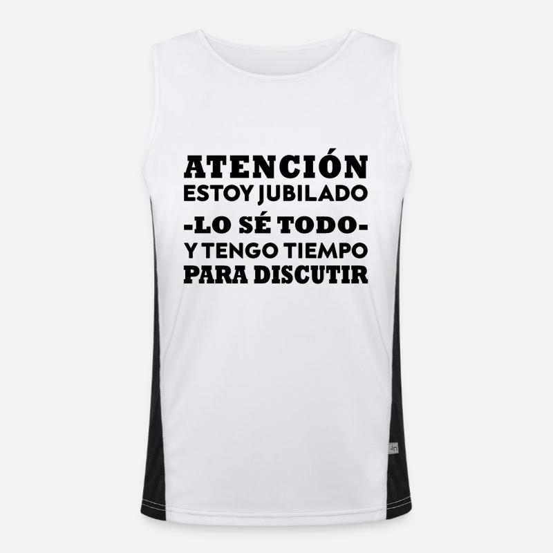 Ruhestand Spaß Ich bin ein berufstätiger Großvater Funktionelles Kontrast-Tank Top für Männer 