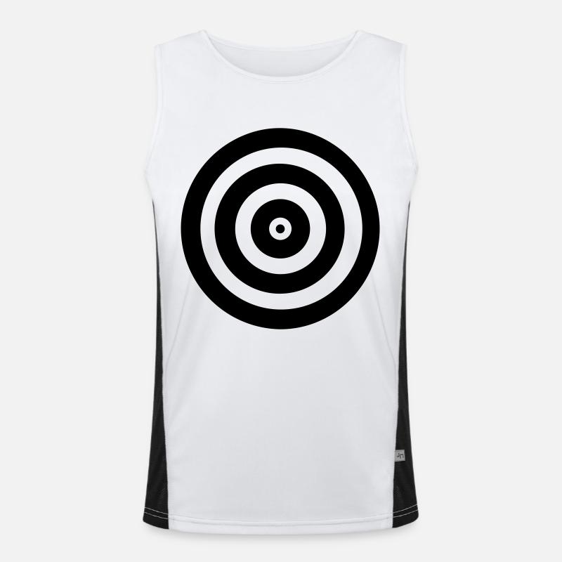 target - Men's Functional Contrast Tank Top  - white/black