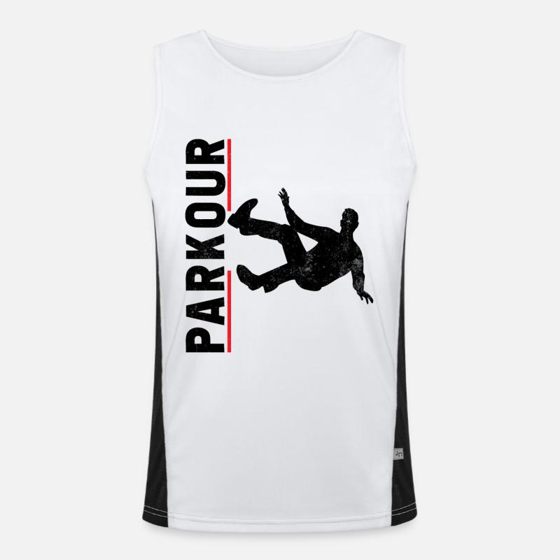 Parkour Free Runner Free Running Men's Functional Contrast Tank Top 
