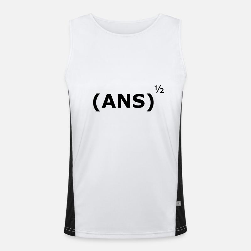 Vans - mathematically transformed - Men's Functional Contrast Tank Top  - white/black