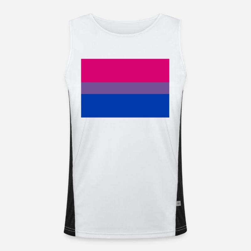 bisexual flag Funktionelles Kontrast-Tank Top für Männer 