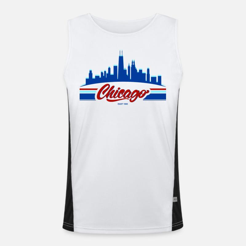 Chicago Graphic Men's Functional Contrast Tank Top 