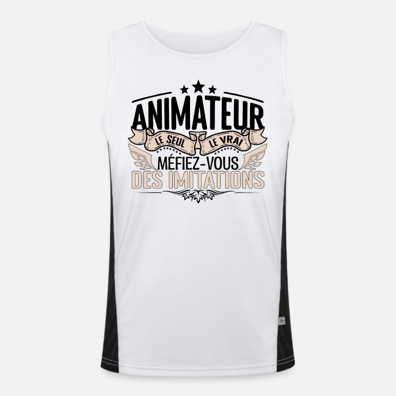 Animateur cadeau Animateur le vrai Animateur Débardeur respirant contrasté Homme 