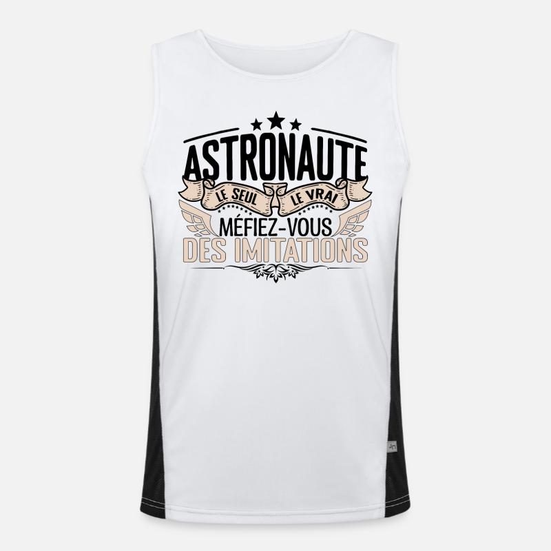 Astronaute cadeau Astronaute le vrai Astronaute Débardeur respirant contrasté Homme 
