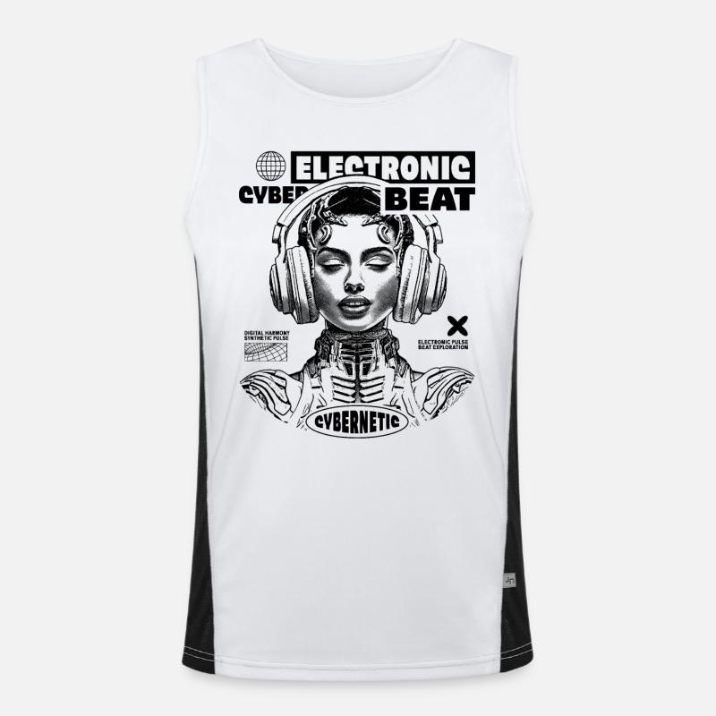 T-shirt techno hypnotique : Space Princess Design Débardeur respirant contrasté Homme 