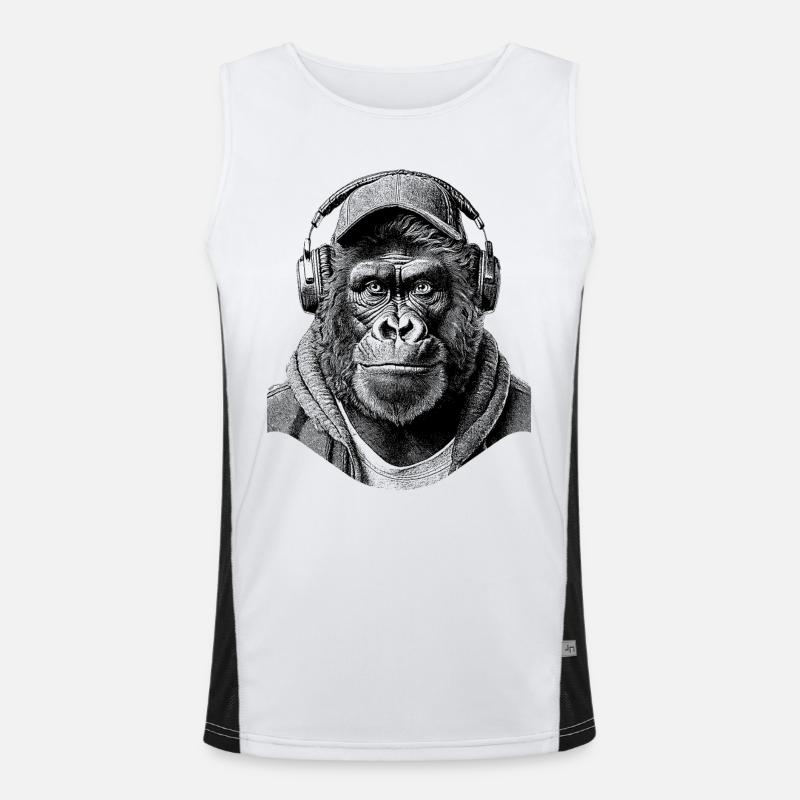 T-shirt de rue Silverback Débardeur respirant contrasté Homme 