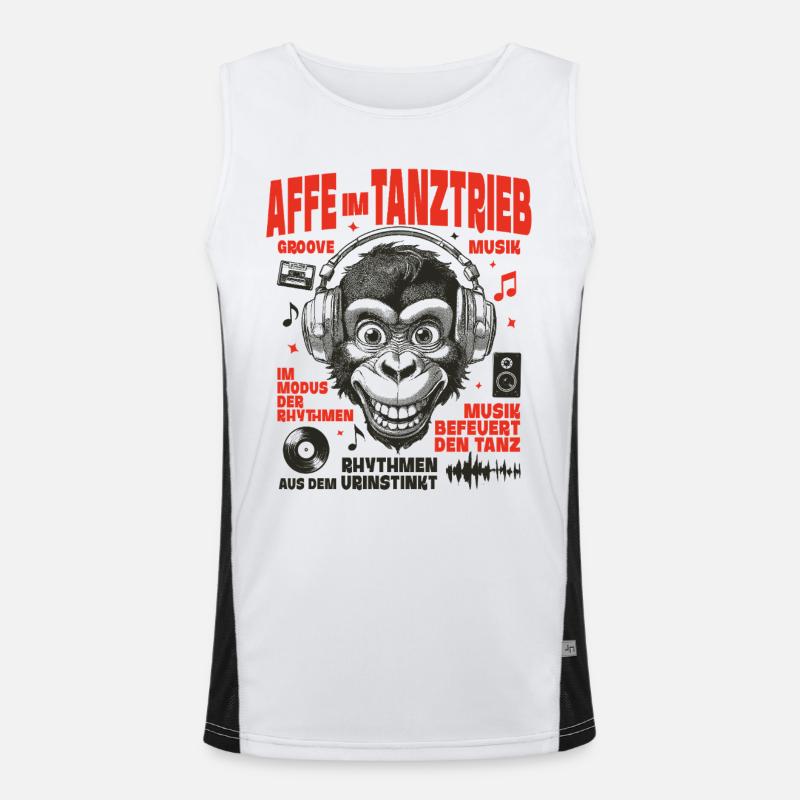 Monkey in Mode Shirt : Son et Instinct Débardeur respirant contrasté Homme 