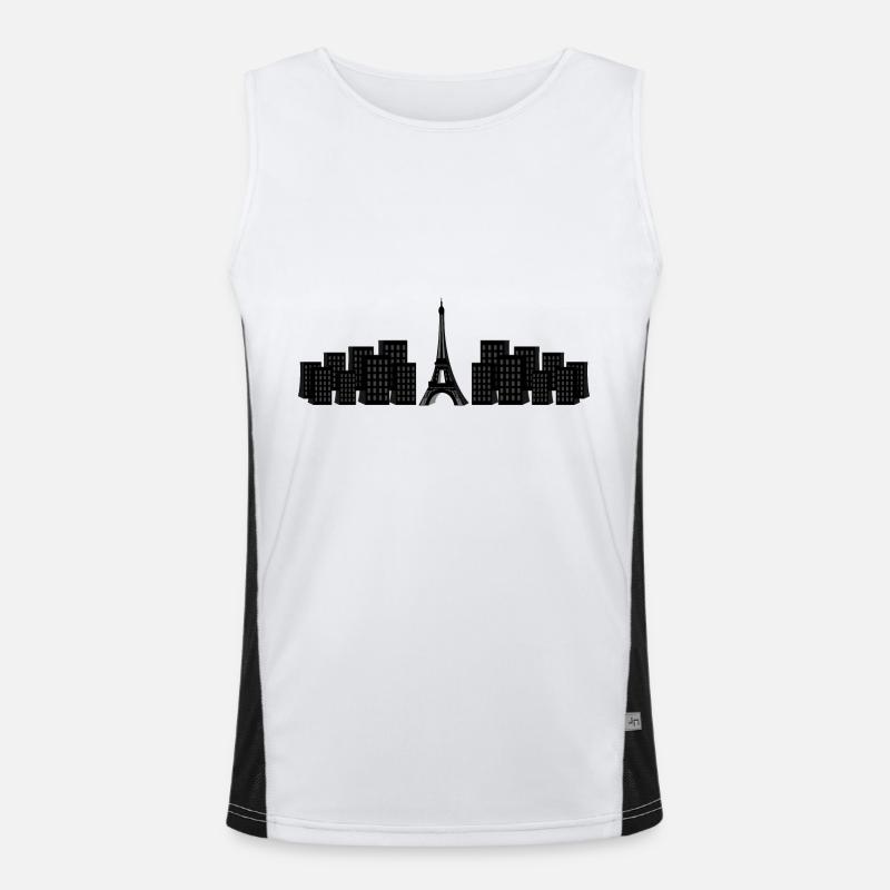 tour Eiffel Débardeur respirant contrasté Homme 
