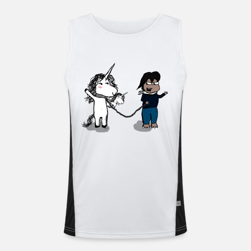 How to make a friend? Men's Functional Contrast Tank Top 