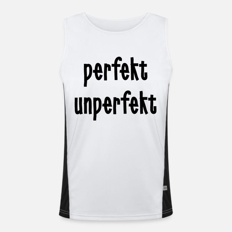 perfekt unperfekt Funktionelles Kontrast-Tank Top für Männer 