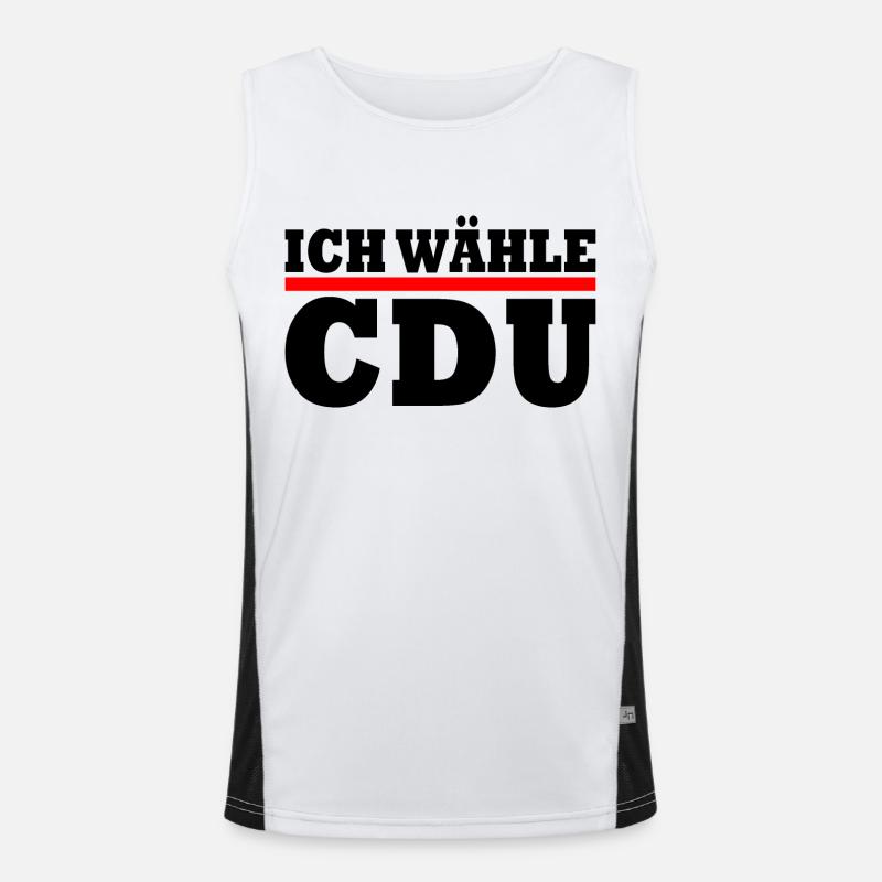 Cdu Funktionelles Kontrast-Tank Top für Männer 