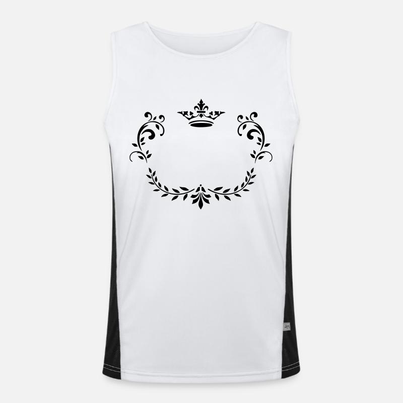 Krone Funktionelles Kontrast-Tank Top für Männer 