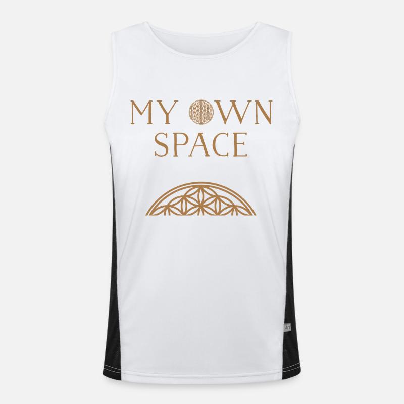 Space 28 Funktionelles Kontrast-Tank Top für Männer 