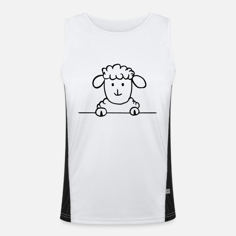 sir sheep Men's Functional Contrast Tank Top 
