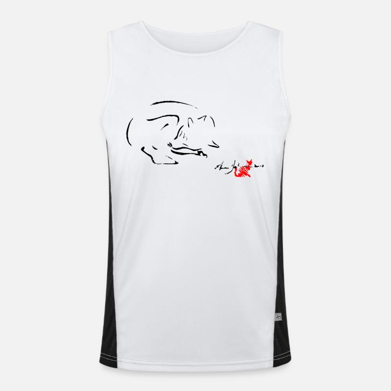 BLACK FOX, FOX RÊVE, RÊVE FOX, FOX, Débardeur respirant contrasté Homme 