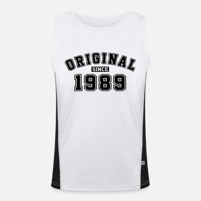 Original Since 1989 College Style Men's Functional Contrast Tank Top 