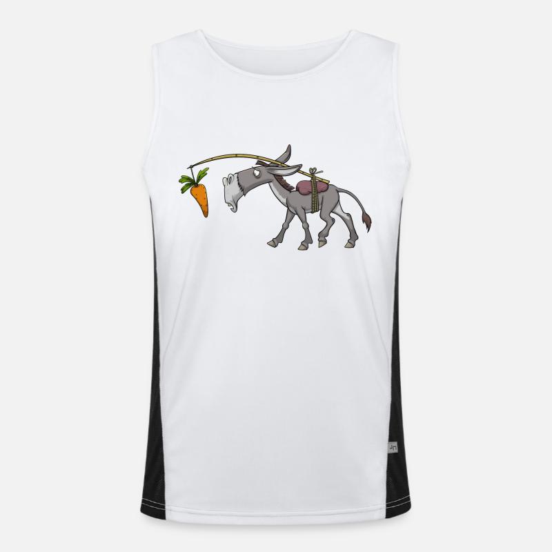 Donkey mule mule Men's Functional Contrast Tank Top 
