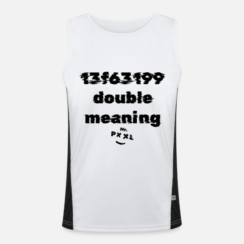 Mr. Pool double meaning Men's Functional Contrast Tank Top 