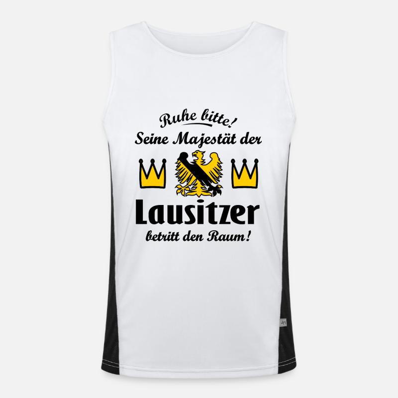 King from Lusatia Men's Functional Contrast Tank Top 