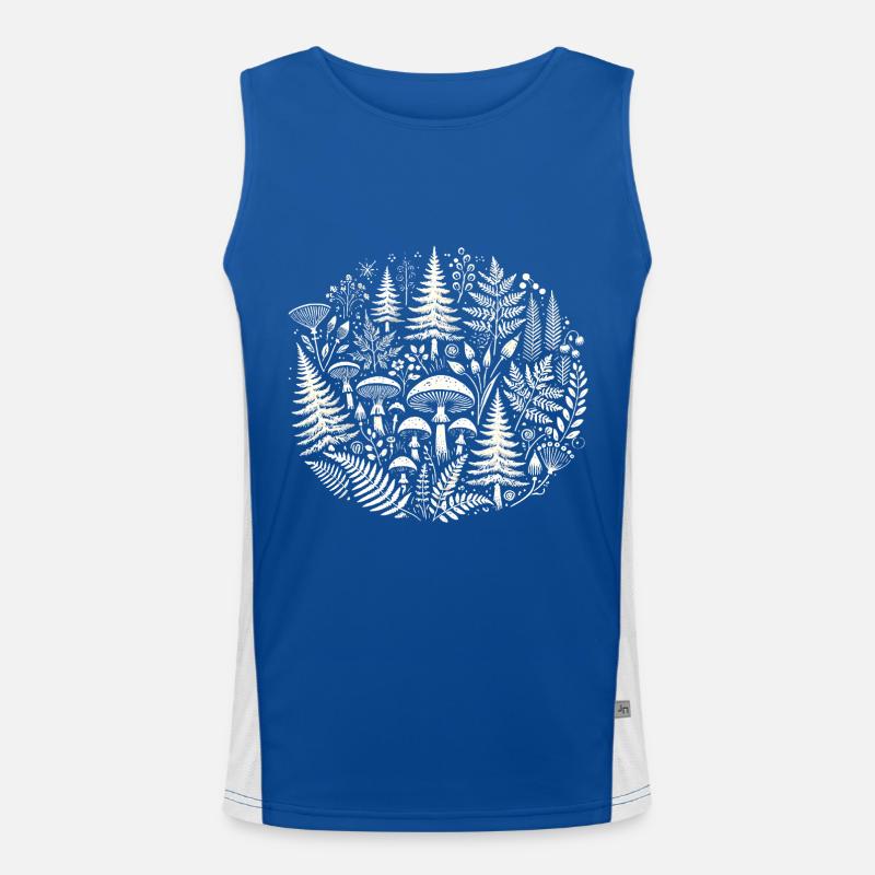 Illustration complexe de la nature de la forêt Débardeur respirant contrasté Homme 