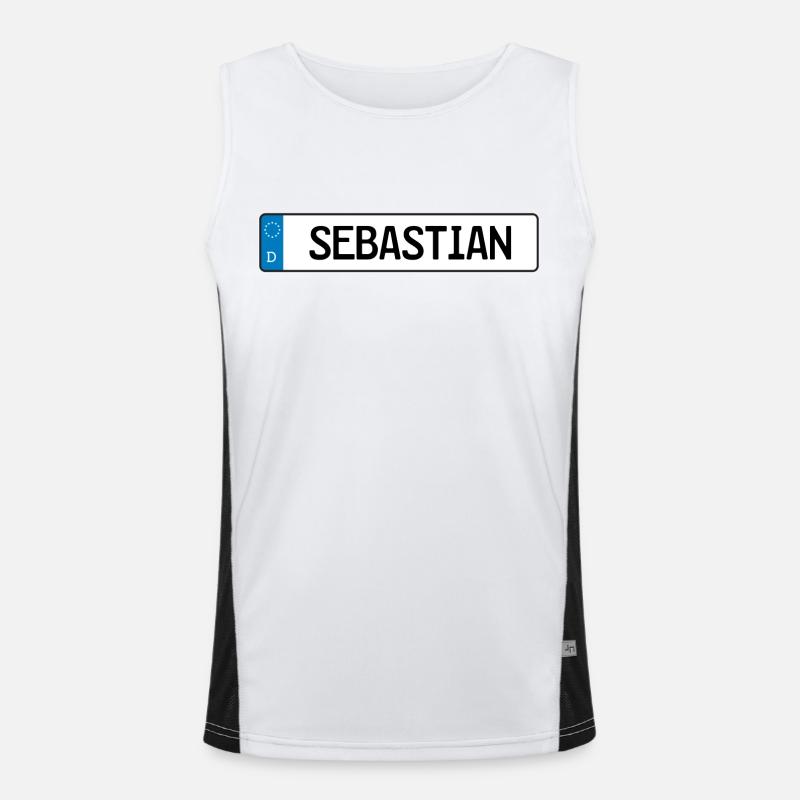 Sebastian Étiquette cadeau Débardeur respirant contrasté Homme 
