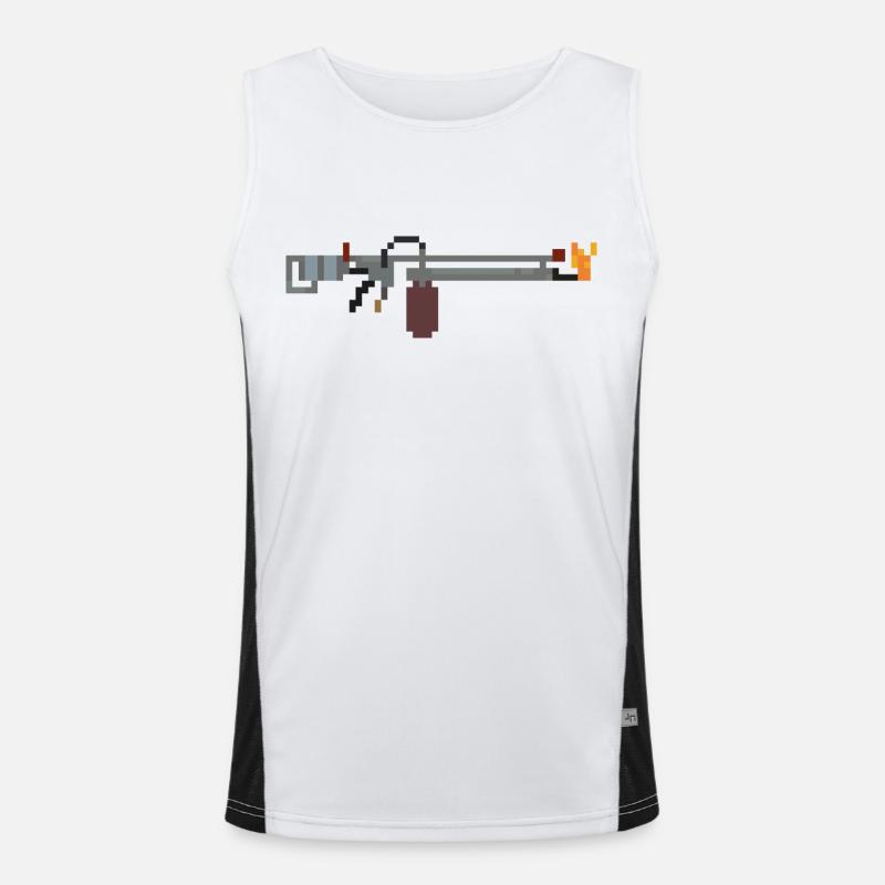 Flammenwerfer Funktionelles Kontrast-Tank Top für Männer 