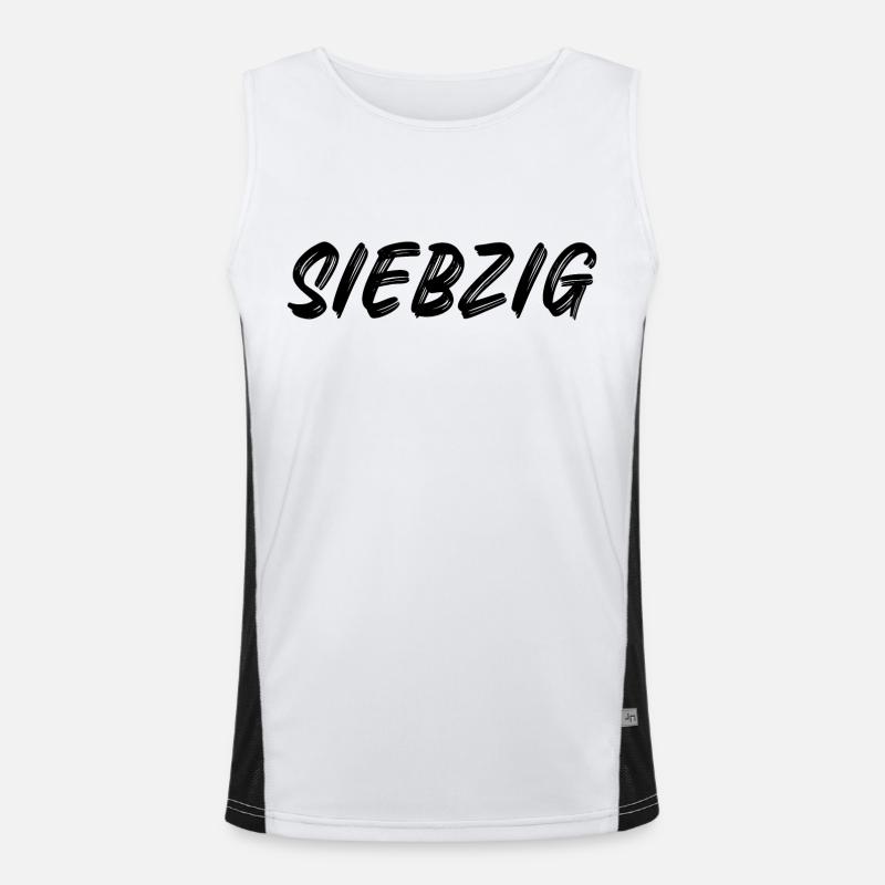 70 - Siebzig - 70. Geburtstag Funktionelles Kontrast-Tank Top für Männer 