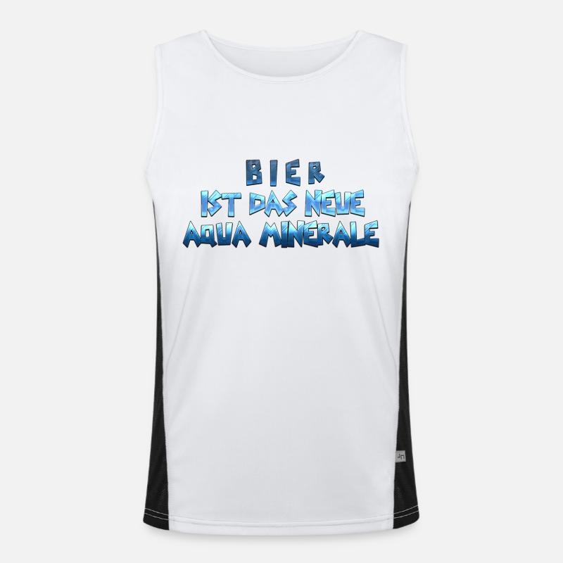Bier ist Funktionelles Kontrast-Tank Top für Männer 